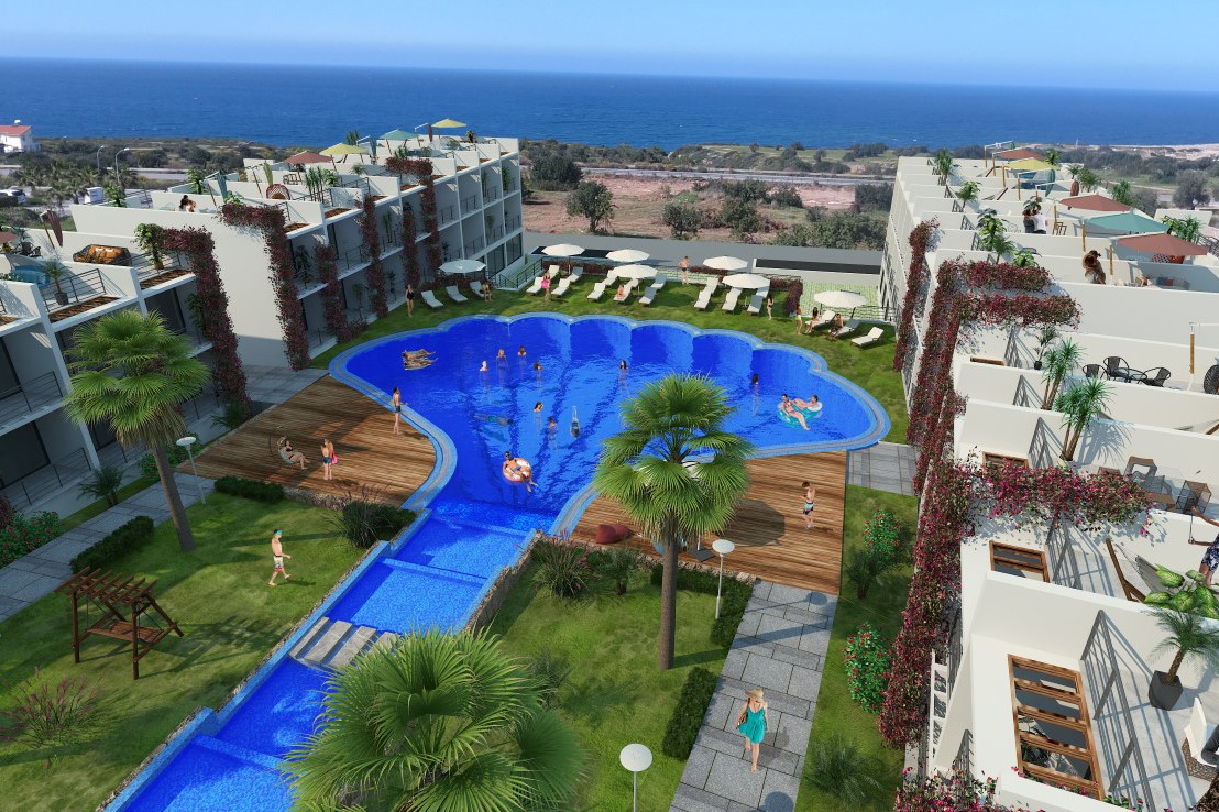New project in Northern Cyprus elite class apartment floor plan 35 m2 - Umbrella Group - Photo 4