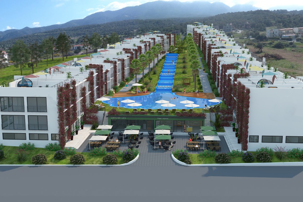 New project in Northern Cyprus elite class apartment floor plan 35 m2 - Umbrella Group