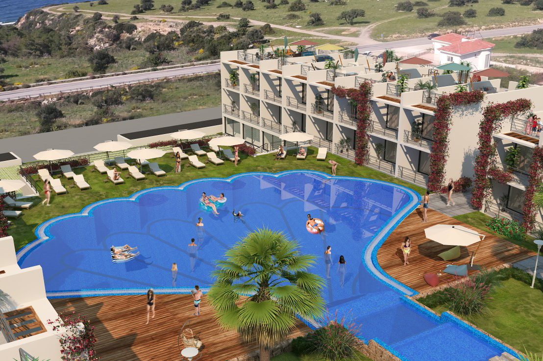 New project in Northern Cyprus elite class apartment floor plan 35 m2 - Umbrella Group - Photo 7
