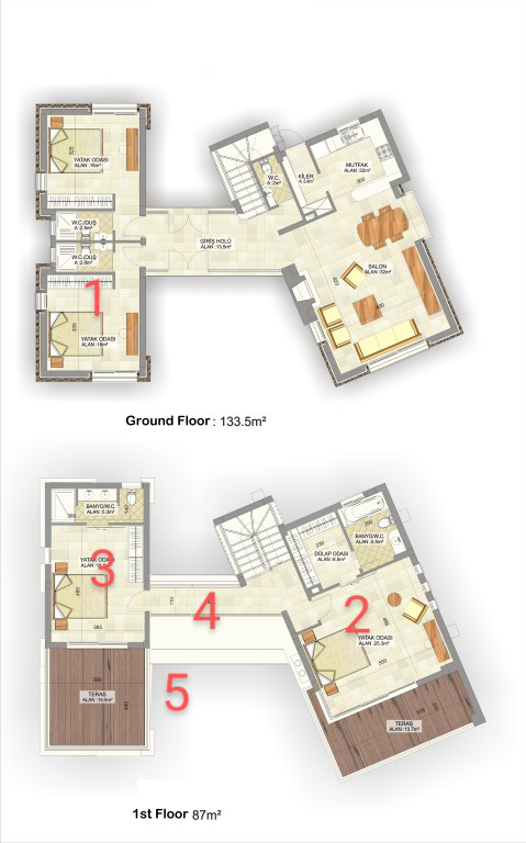 New project of villas in Northern Cyprus, located on the sea, Esentep - Umbrella Group - Photo 11