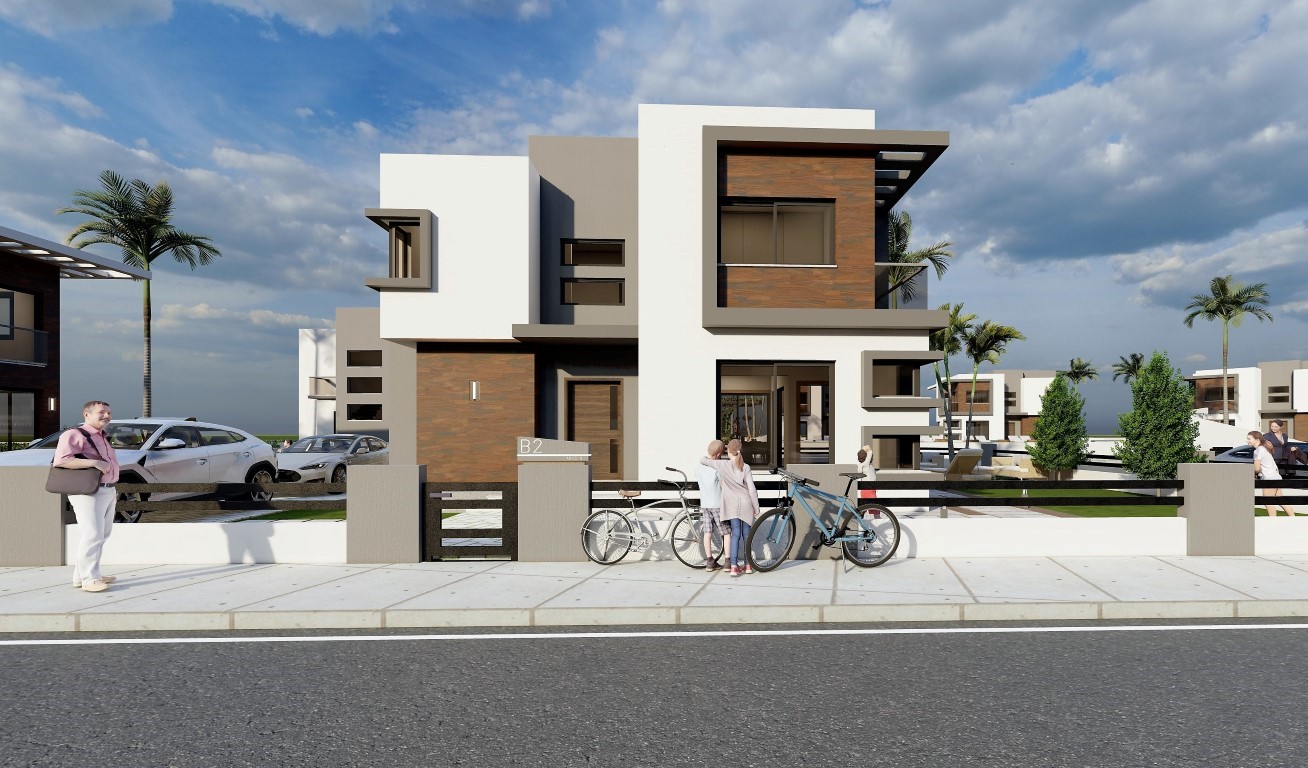 Design of new villas in Northern Cyprus with 3+1 apartments with a floor area of 195 m2, district of Iskele - Umbrella Group - Photo 4