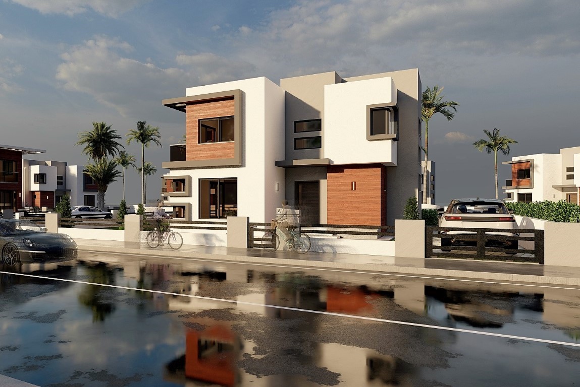 Design of new villas in Northern Cyprus with 3+1 apartments with a floor area of 195 m2, district of Iskele - Umbrella Group - Photo 6
