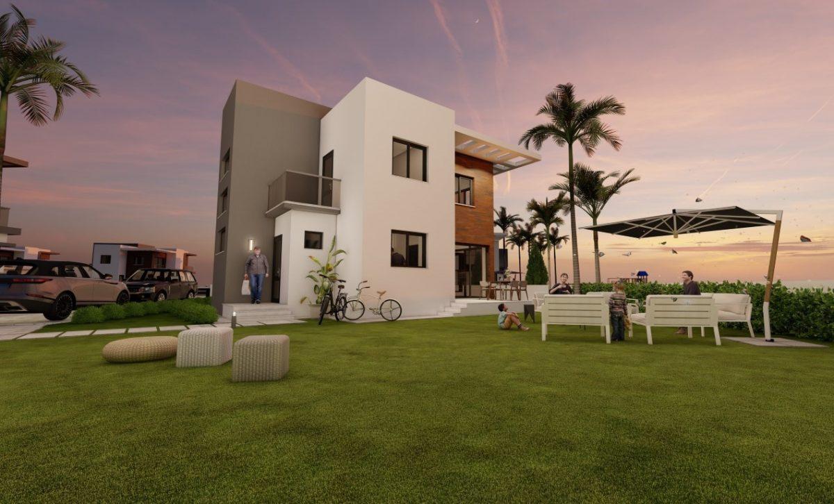 Design of new villas in Northern Cyprus with 3+1 apartments with a floor area of 195 m2, district of Iskele - Umbrella Group - Photo 7
