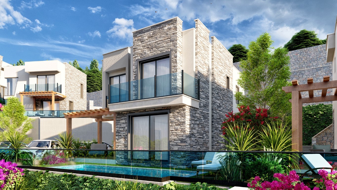 Complex villas planning 2+1, 3+1, 4+1 in Bodrum, with own pool - Umbrella Group - Photo 9