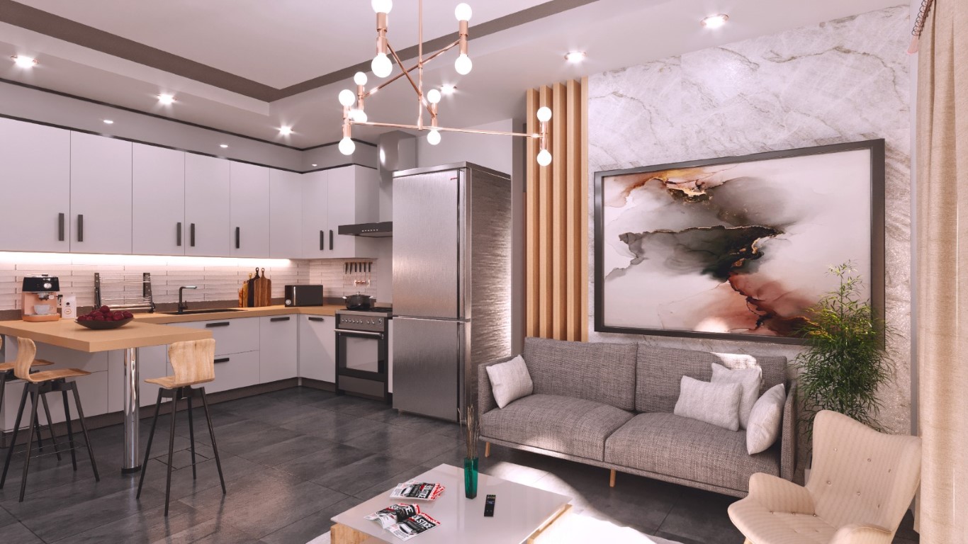 New residential complex in Northern Cyprus, apartment plan 2+1 area of 70 m2 - Umbrella Group - Photo 4