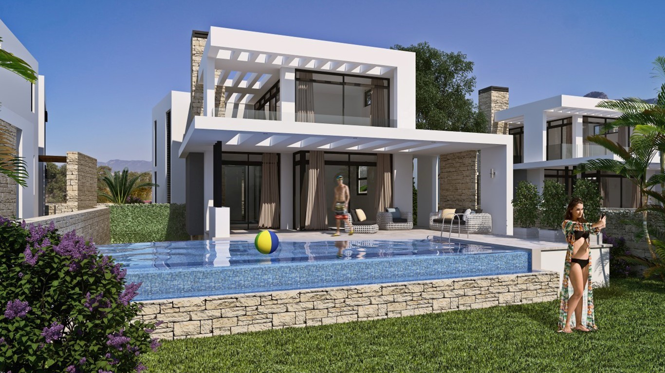 Villa complex with private pool in Northern Cyprus, 500 m from the beach - Umbrella Group