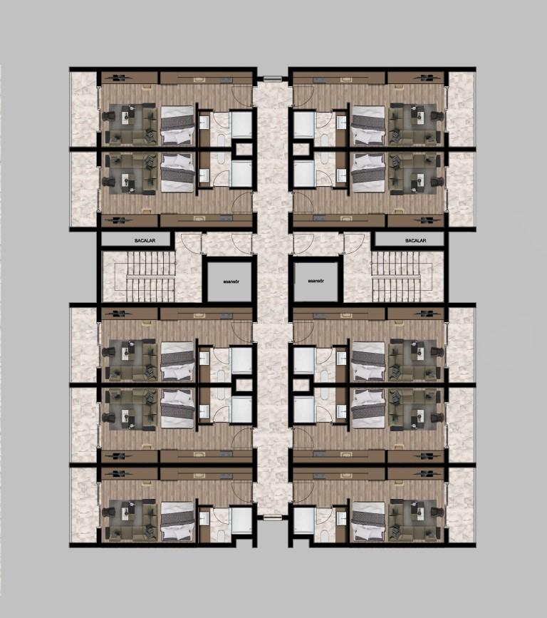 New project with one bedroom apartments in Teje, Mersin - Umbrella Group - Photo 12