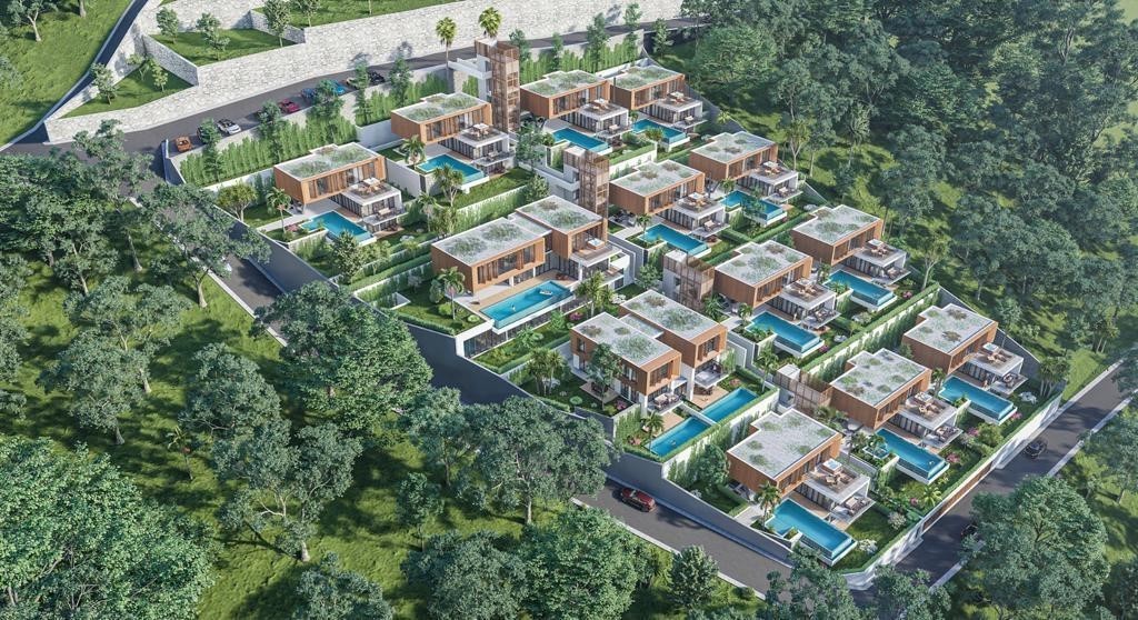 Design of modern premium villas in the Tepe area, apartments 4+1, 5+1, 6+1 - Umbrella Group