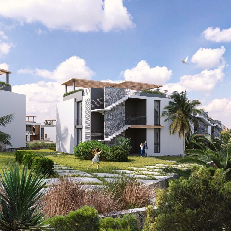 New project of villas and apartments in Northern Cyprus with sea view, Kyrenia town - Umbrella Group - Photo 9
