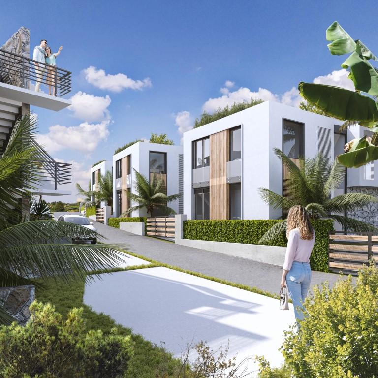 New project of villas and apartments in Northern Cyprus with sea view, Kyrenia town - Umbrella Group - Photo 7