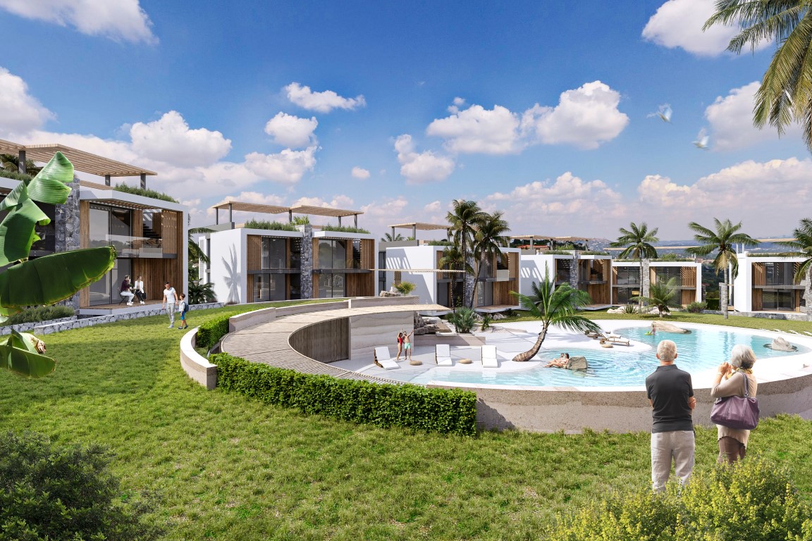New project of villas and apartments in Northern Cyprus with sea view, Kyrenia town - Umbrella Group - Photo 14
