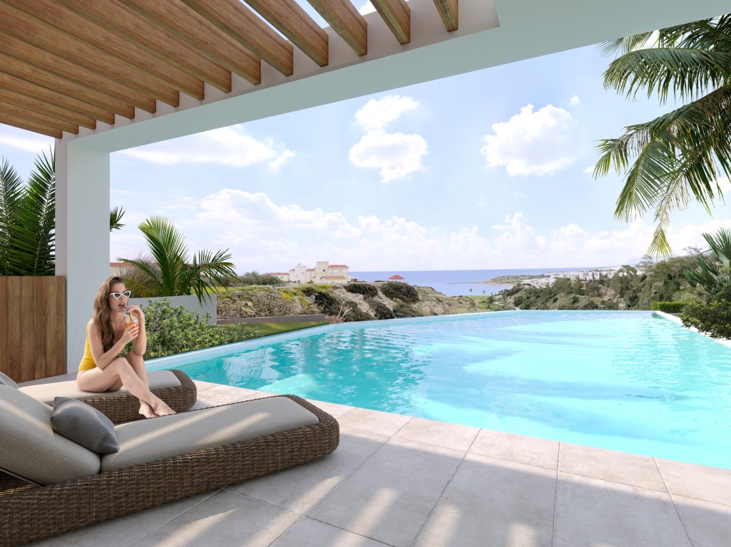 New project of villas and apartments in Northern Cyprus with sea view, Kyrenia town - Umbrella Group - Photo 16