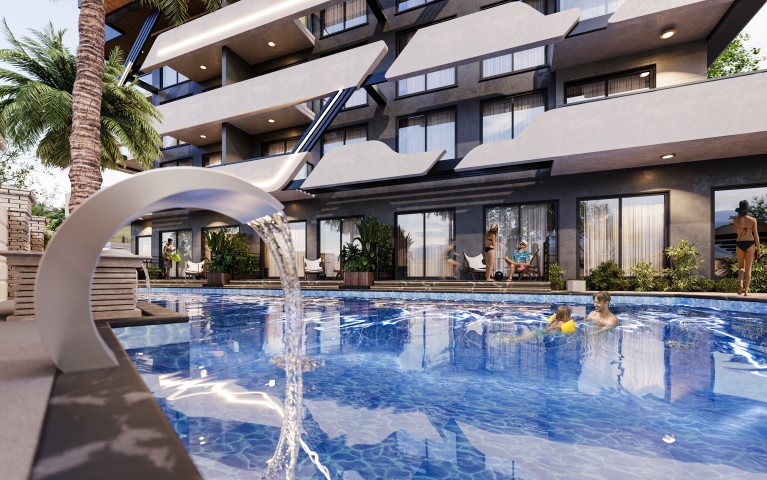 New modern project in Turkey at the construction stage in Jikjilli district, Alanya - Umbrella Group - Photo 9