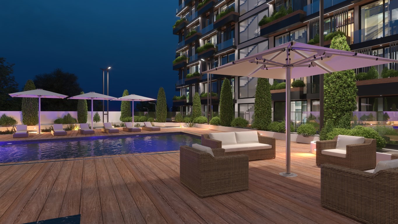 New project in modern style in Northern Cyprus, Kyrenia, with plans 1+1, 2+1 and 3+1 - Umbrella Group - Photo 12