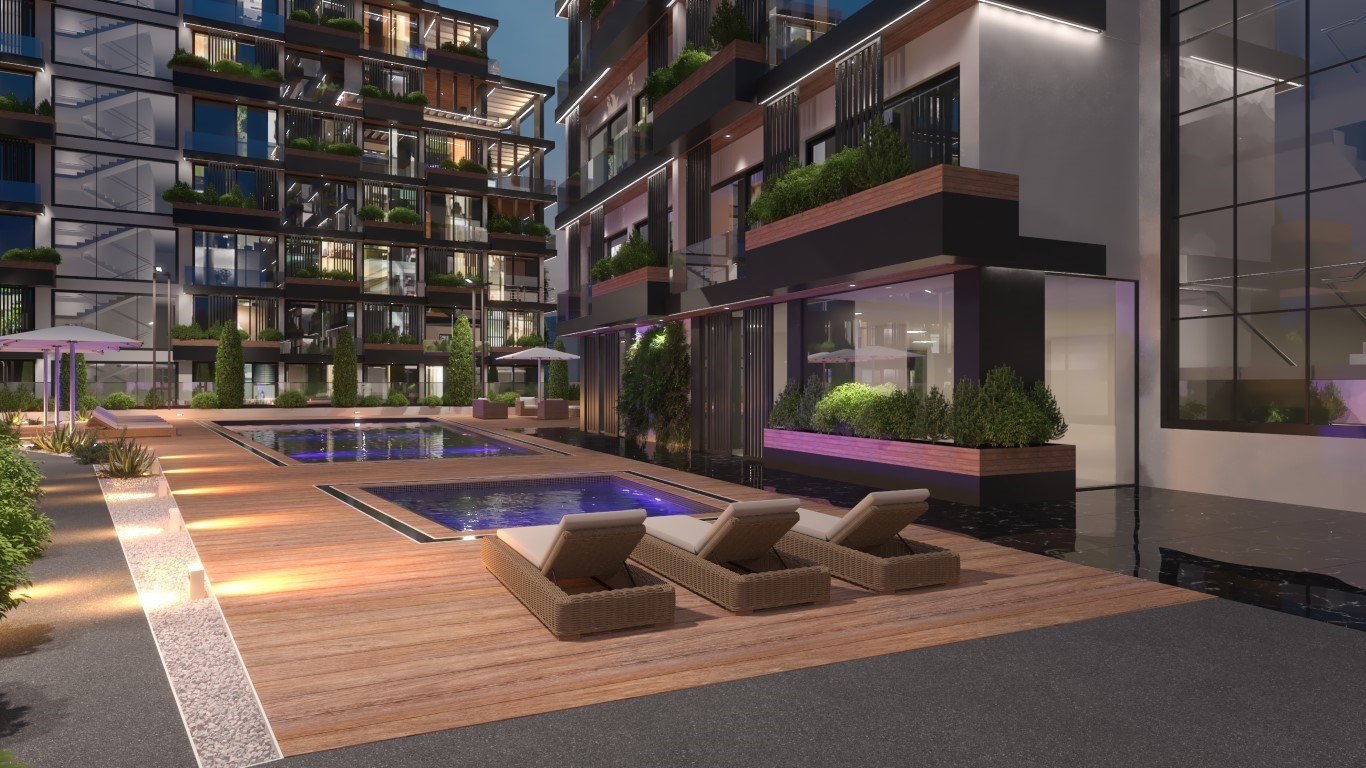 New project in modern style in Northern Cyprus, Kyrenia, with plans 1+1, 2+1 and 3+1 - Umbrella Group - Photo 11
