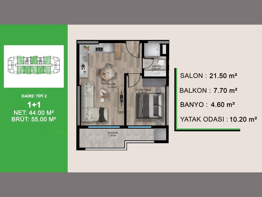 New cosy residential complex in the Teje area, apartments 1+1, 2+1 - Umbrella Group - Photo 15