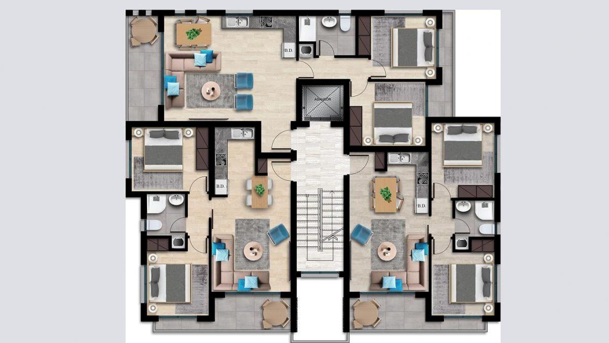 New residential complex in Northern Cyprus, with apartments of 2+1 floor area 111 m2 - Umbrella Group - Photo 7