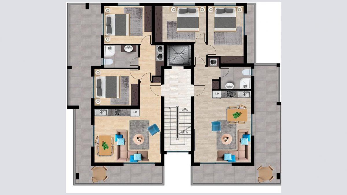 New residential complex in Northern Cyprus, with apartments of 2+1 floor area 111 m2 - Umbrella Group - Photo 6
