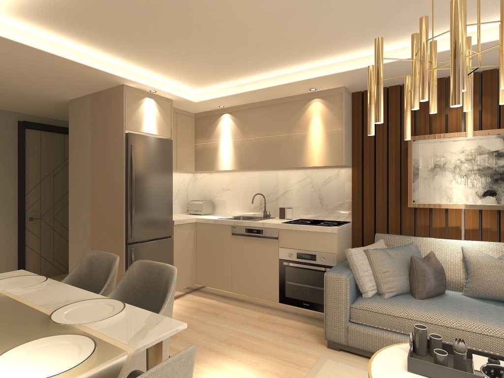 New project with one bedroom (1+1) apartments in Tomyuk district, Mersin - Umbrella Group - Photo 15