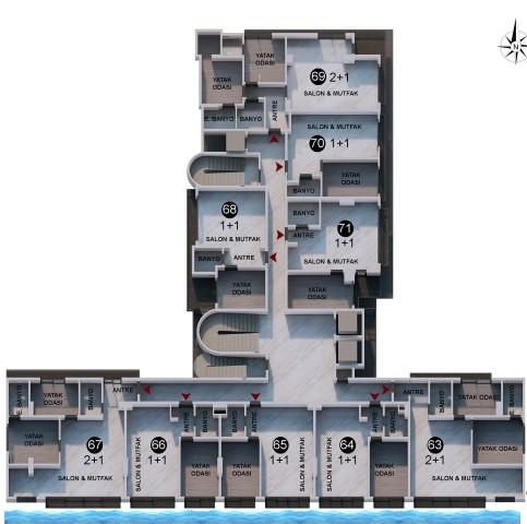 Apartments under construction in Antalya, Lara district - Umbrella Group - Photo 15