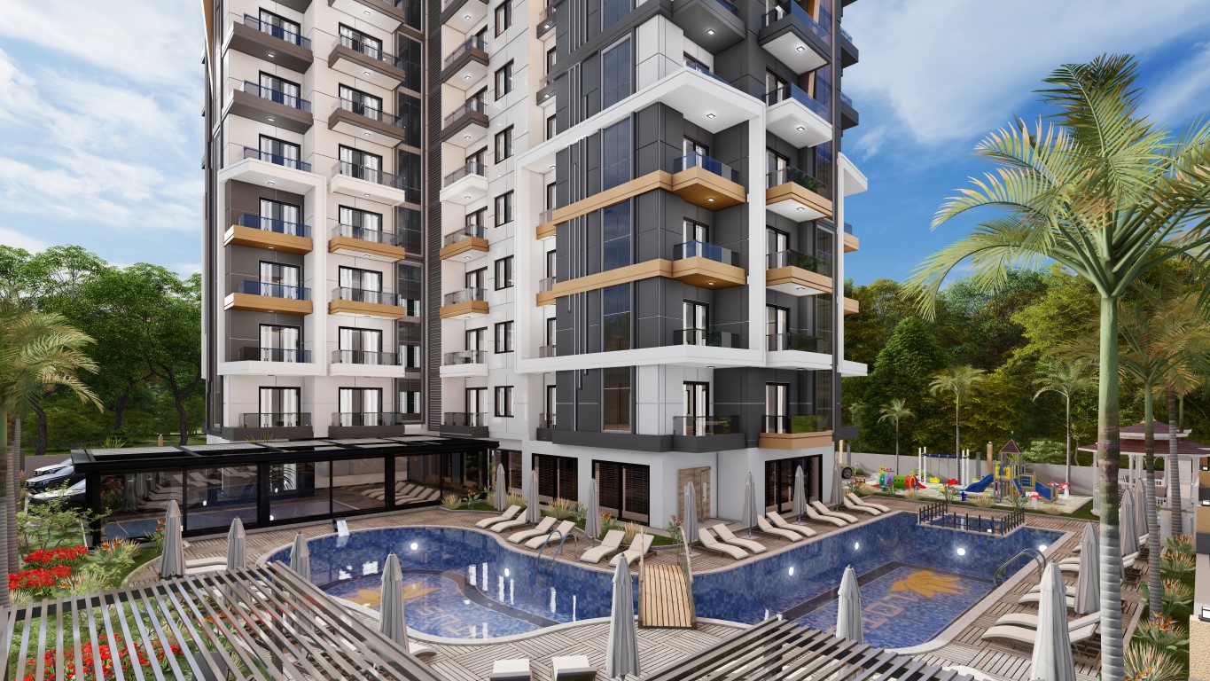 High-rise residential complex with 1+1 and 2+1 apartments in Mahmutlar district - Umbrella Group - Photo 8