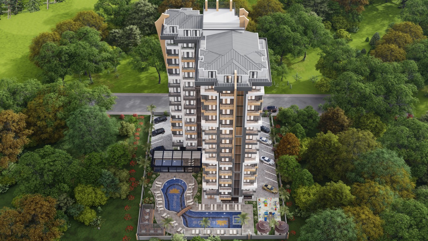 High-rise residential complex with 1+1 and 2+1 apartments in Mahmutlar district - Umbrella Group - Photo 5