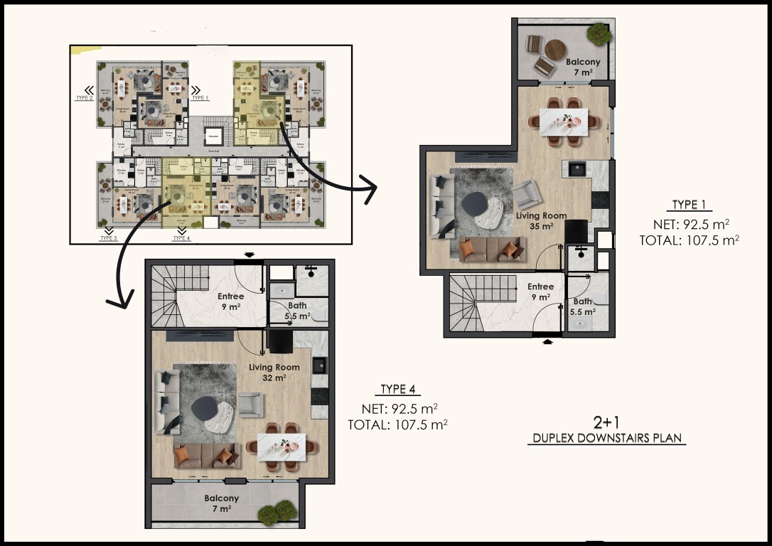 New residential complex with spacious apartments 50 m from the sea, Okudjalar district - Umbrella Group - Photo 17