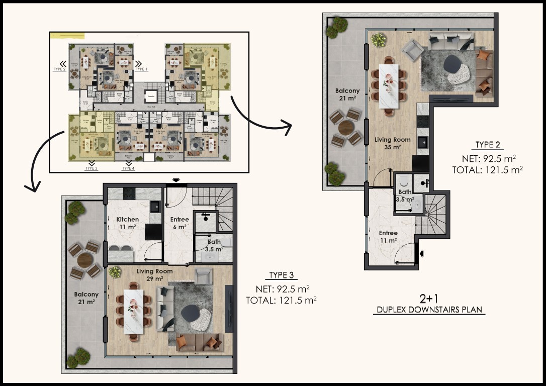 New residential complex with spacious apartments 50 m from the sea, Okudjalar district - Umbrella Group - Photo 18