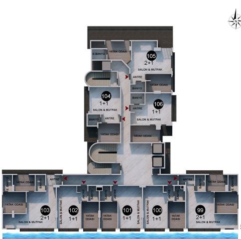 Apartments under construction in Antalya, Lara district - Umbrella Group - Photo 16