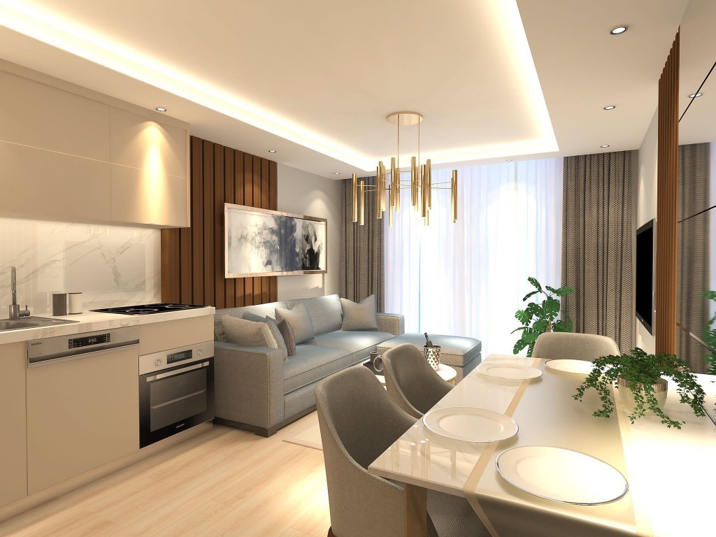 New project with one bedroom (1+1) apartments in Tomyuk district, Mersin - Umbrella Group - Photo 13
