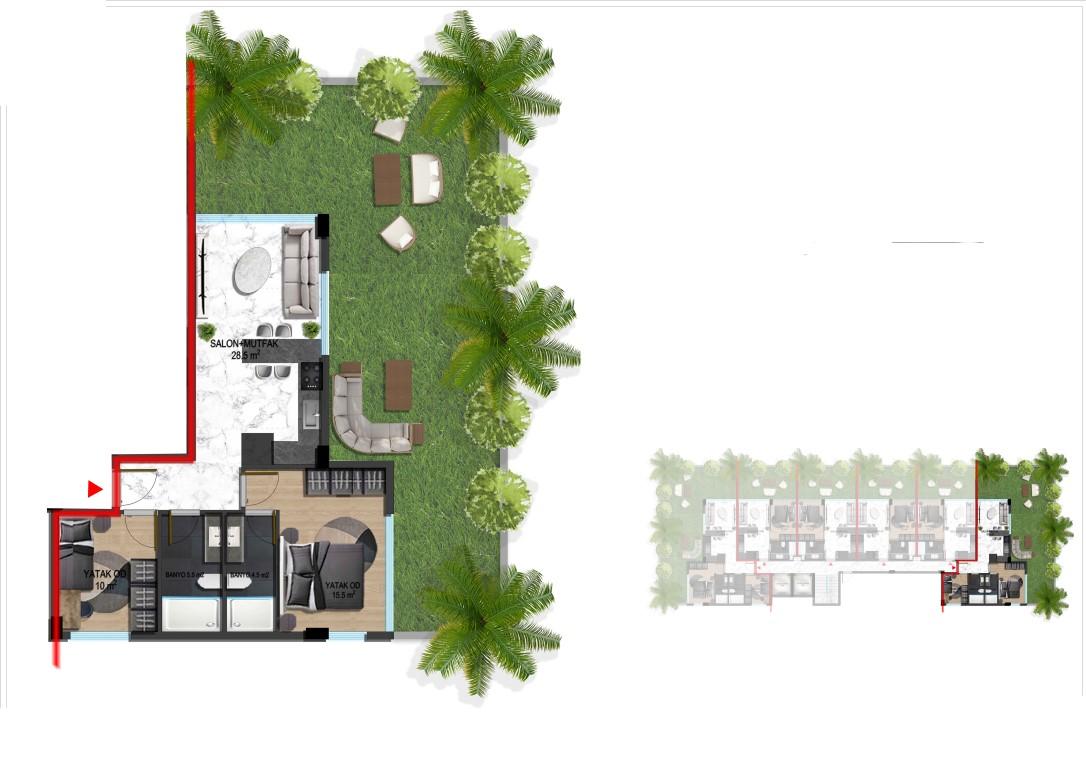 New project of modern residential complex with diverse infrastructure in Oba district - Umbrella Group - Photo 29