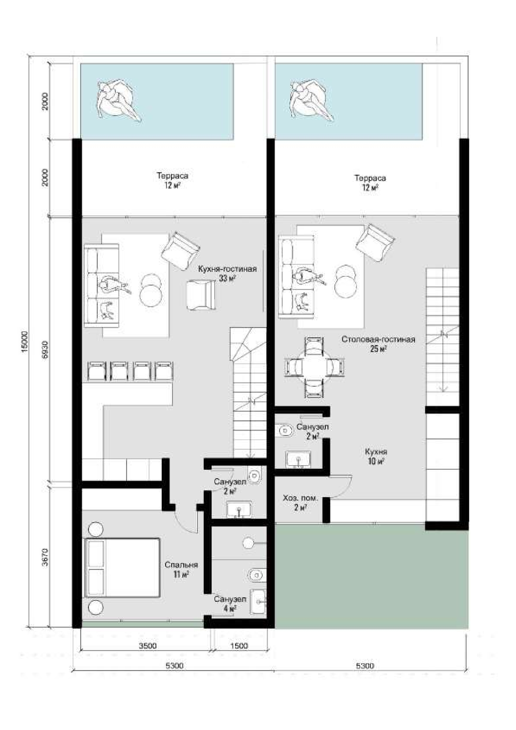 New project with 1+1 and 2+1 apartments in Bali, Bukit - Umbrella Group - Photo 24