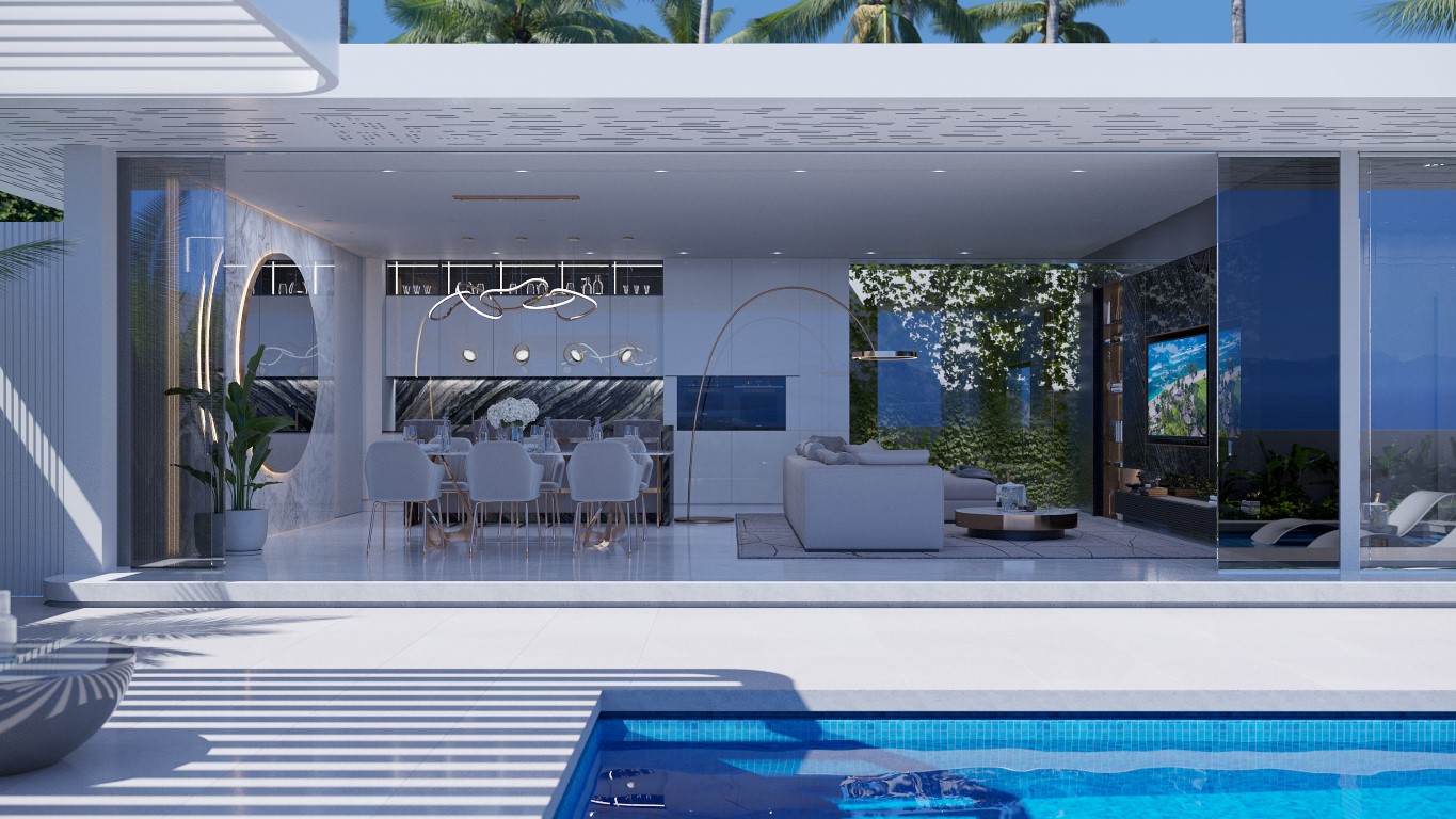 Modern California style villa complex with panoramic ceilings in Bali, Bukit - Umbrella Group - Photo 2