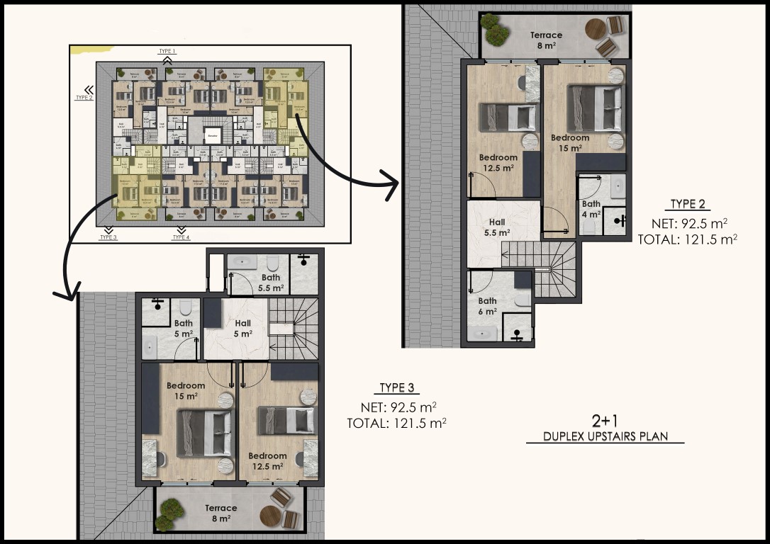 New residential complex with spacious apartments 50 m from the sea, Okudjalar district - Umbrella Group - Photo 20
