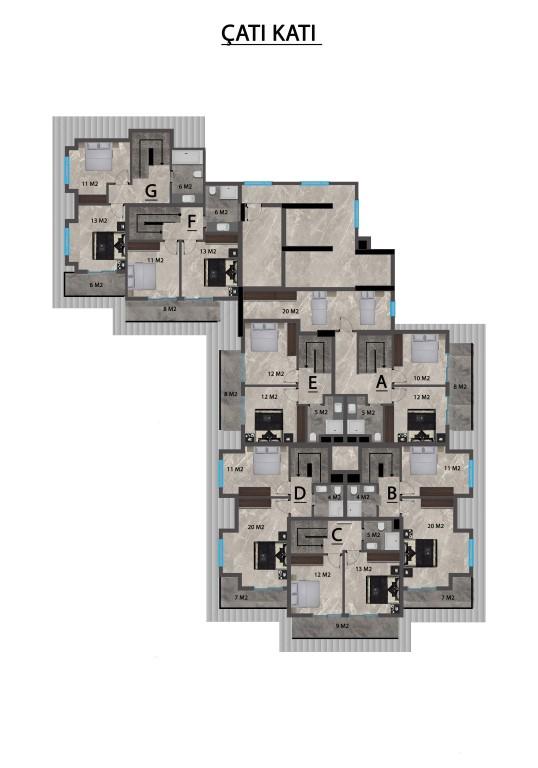 High-rise residential complex with 1+1 and 2+1 apartments in Mahmutlar district - Umbrella Group - Photo 34