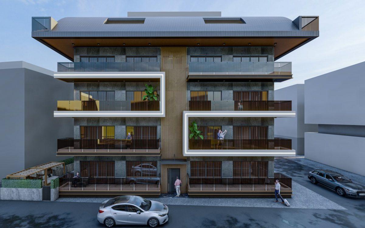 Spacious apartment under construction in the center of Alanya, 350 m to the beach - Umbrella Group