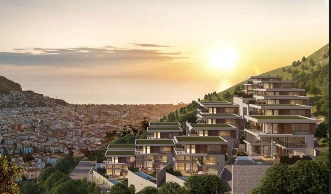 New design of villas with fortress and sea view, Tepe district - Umbrella Group - Photo 7