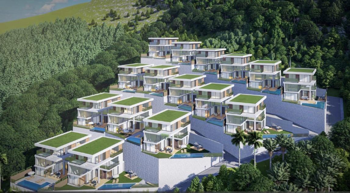 New design of villas with fortress and sea view, Tepe district - Umbrella Group