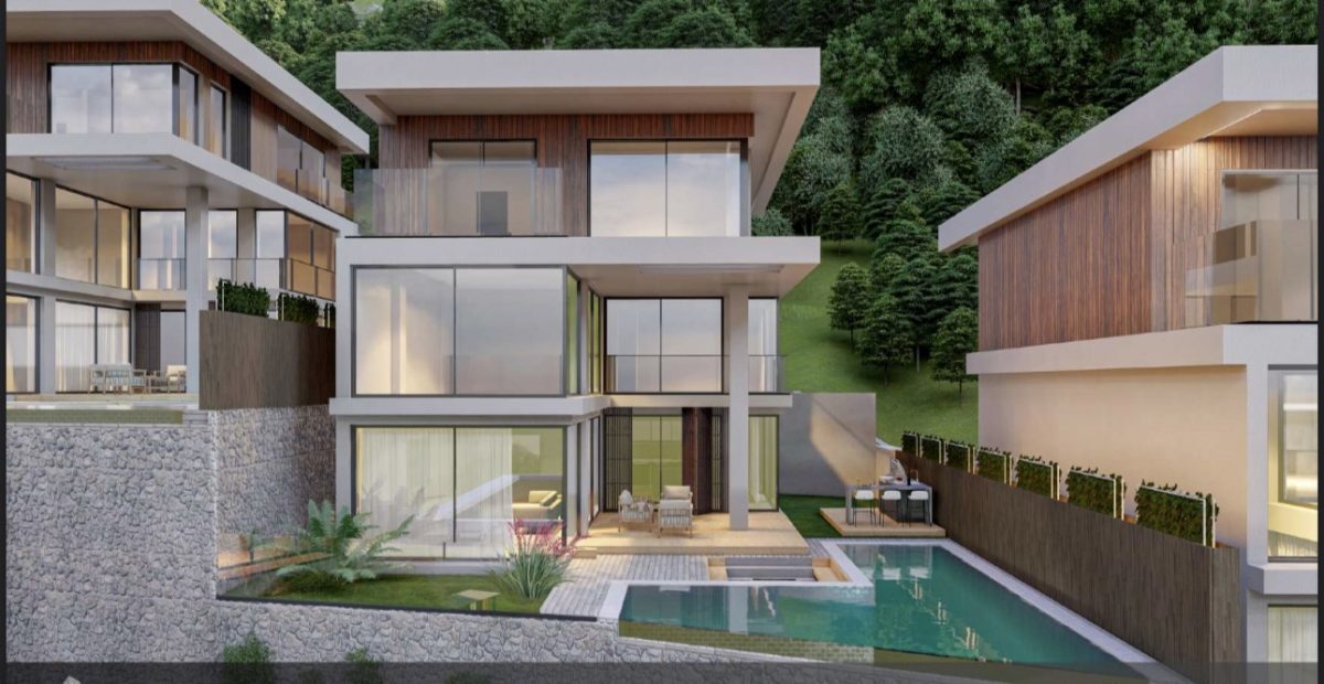 New design of villas with fortress and sea view, Tepe district - Umbrella Group - Photo 17
