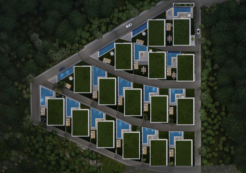 New design of villas with fortress and sea view, Tepe district - Umbrella Group - Photo 2
