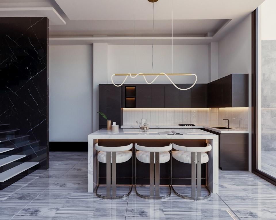 New design of villas with fortress and sea view, Tepe district - Umbrella Group - Photo 21