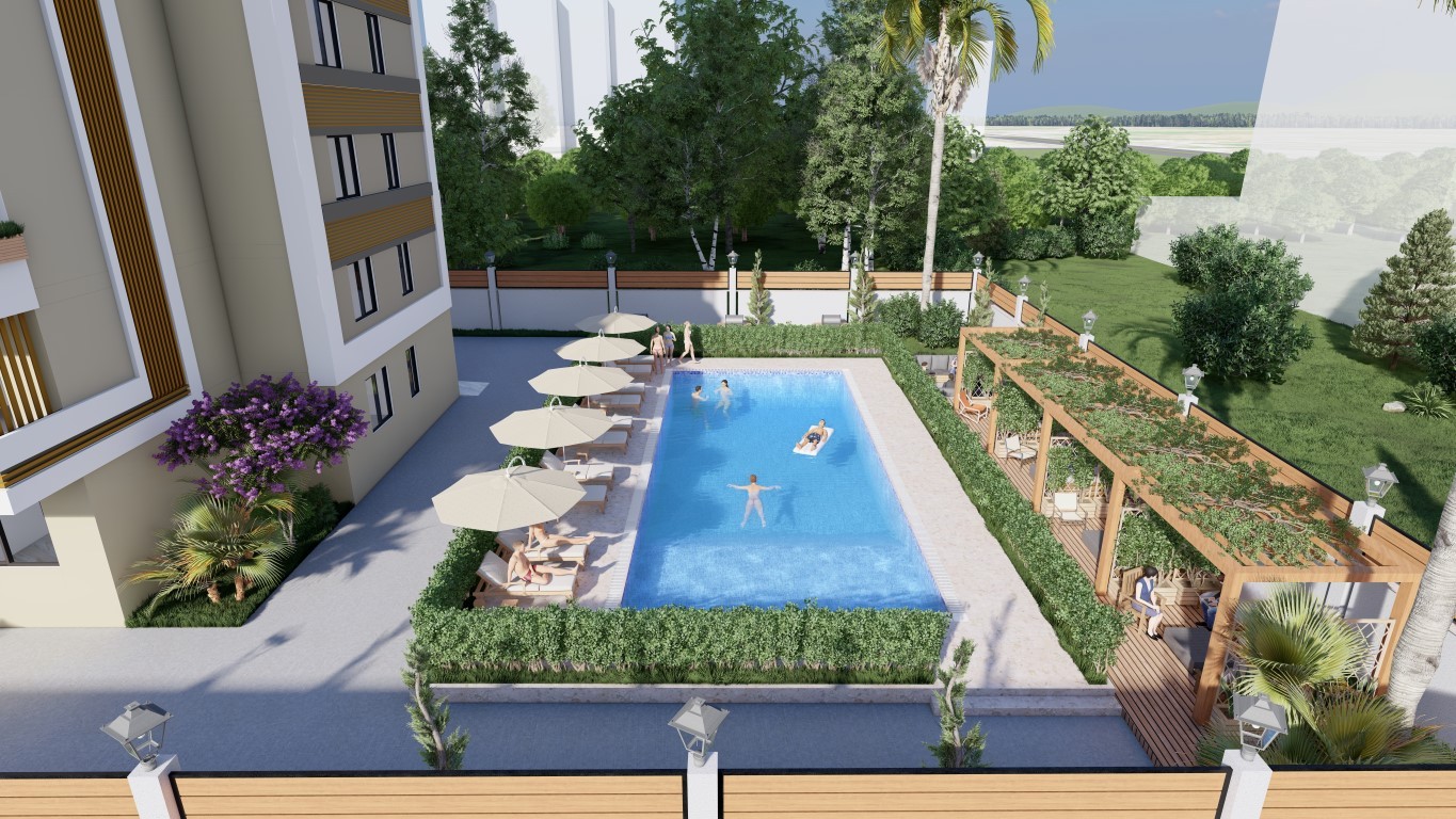 New project with one bedroom (1+1) apartments in Tomyuk district, Mersin - Umbrella Group - Photo 8