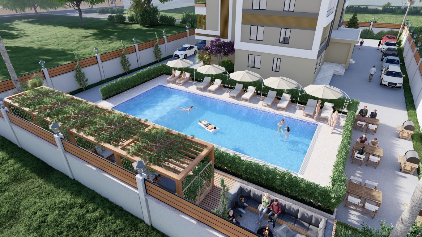 New project with one bedroom (1+1) apartments in Tomyuk district, Mersin - Umbrella Group - Photo 6