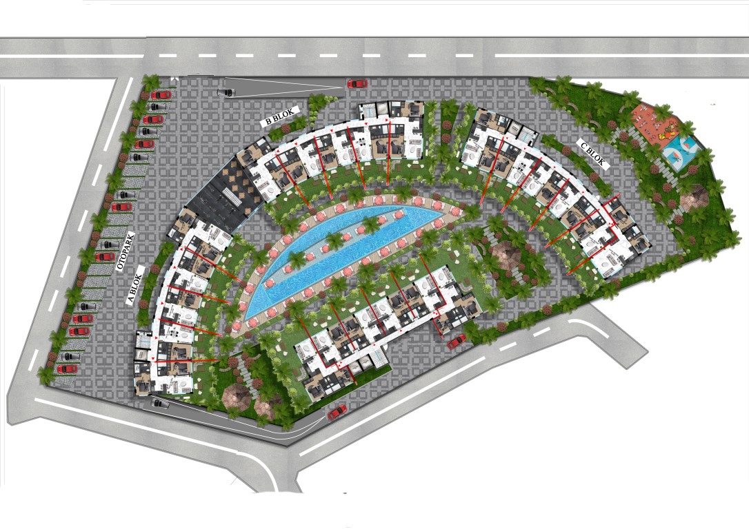 New project of modern residential complex with diverse infrastructure in Oba district - Umbrella Group - Photo 28