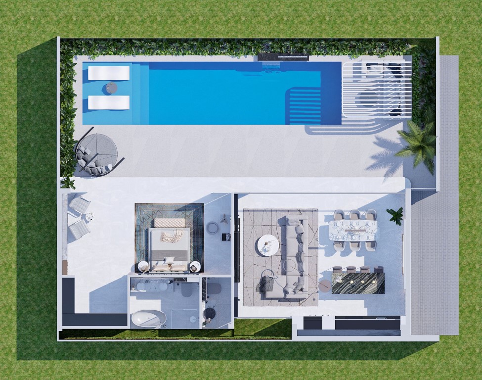 Modern California style villa complex with panoramic ceilings in Bali, Bukit - Umbrella Group - Photo 14