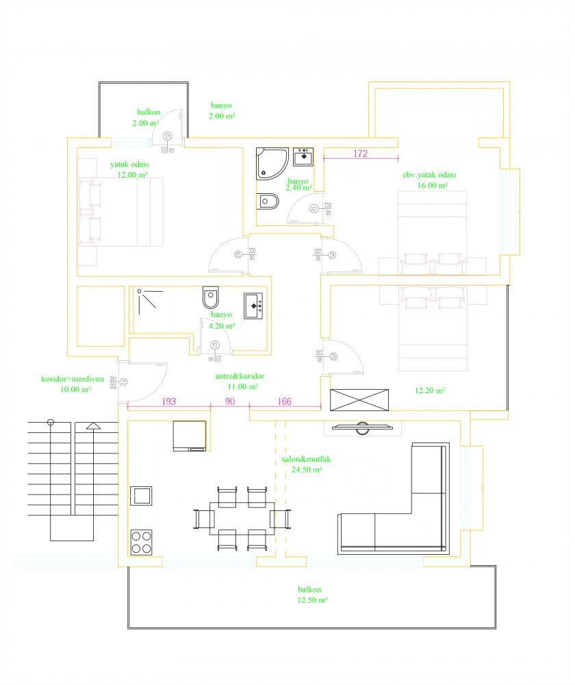 Spacious apartment under construction in the center of Alanya, 350 m to the beach - Umbrella Group - Photo 6