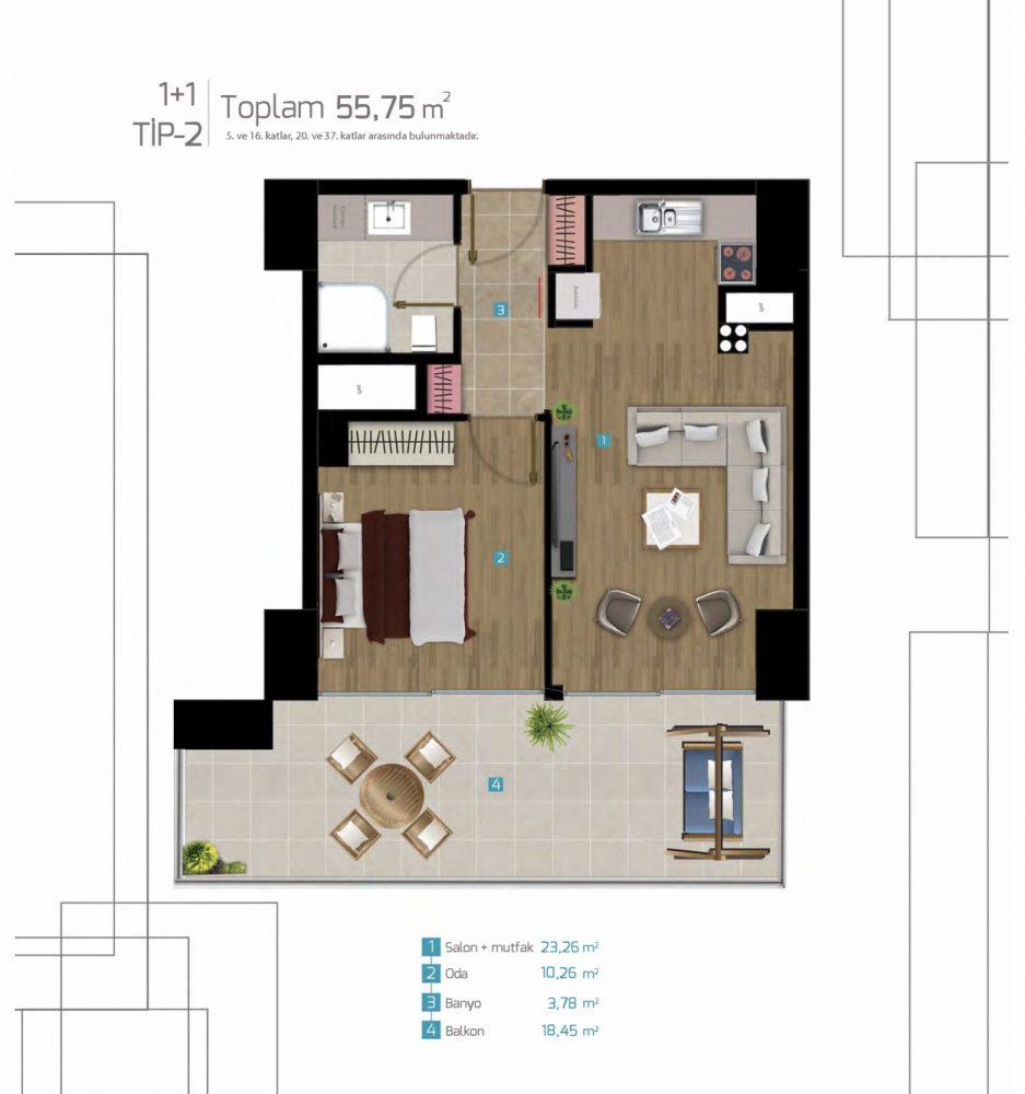 Modern housing project in Konak district, Izmir - Umbrella Group - Photo 11