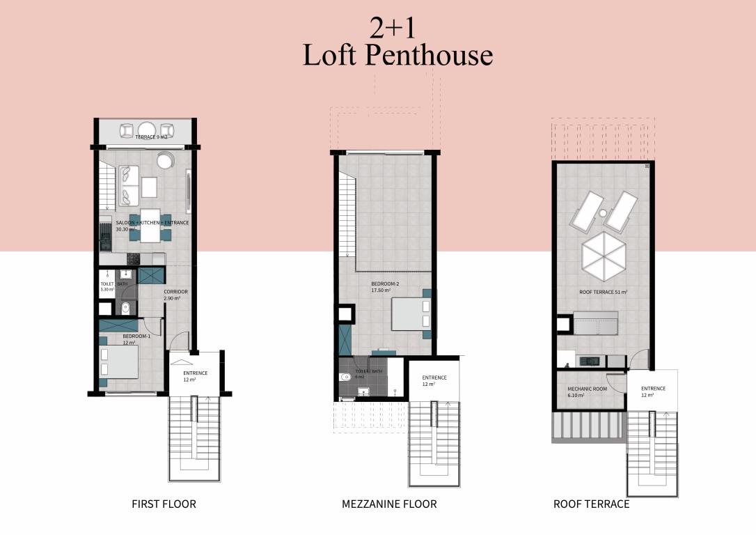 New design of villas and apartments in Northern Cyprus with sea view, Esentepe area - Umbrella Group - Photo 15