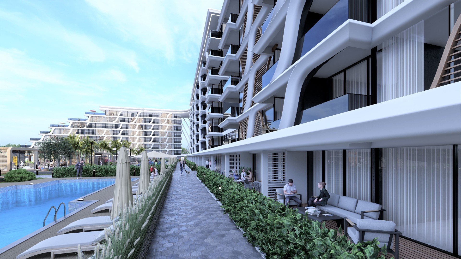 Premium luxury residential complex with sea view, Antalya district Altyntash - Umbrella Group - Photo 3