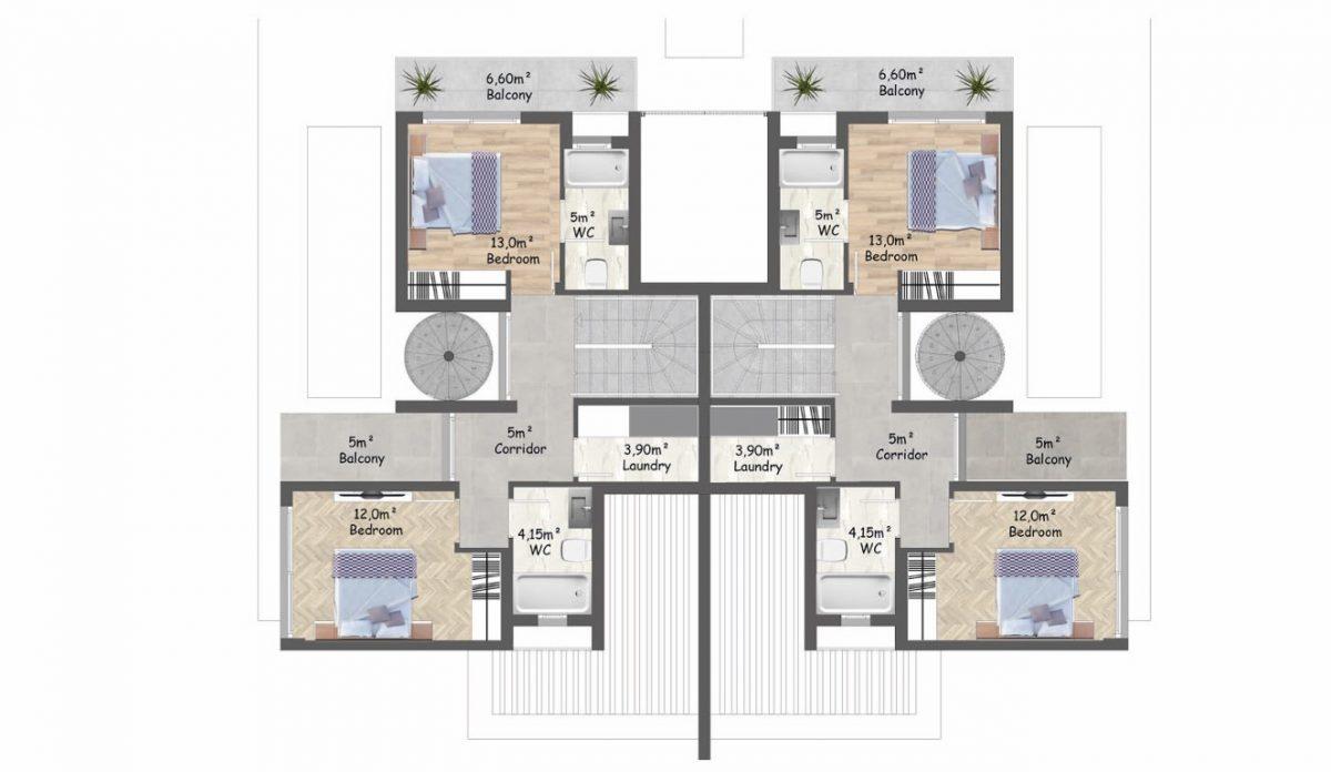 New modern project in Northern Cyprus, located 350 m from the sea, Esentep - Umbrella Group - Photo 22